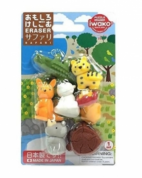 Zestaw gumek do ścierania - Safari