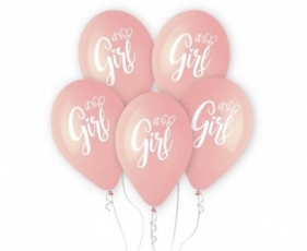 Balony premium hel It's a Girl 33cm 5szt