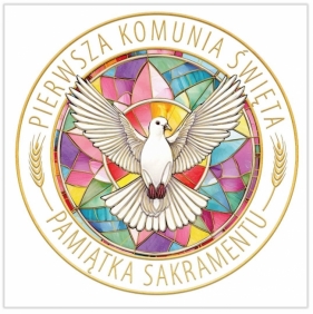 Karnet A5 Komunia Witraż