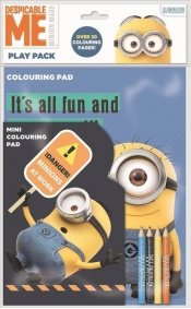 Zestaw dwie kolorowanki plus 4 kredki Minionki - <br />
