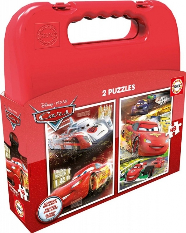 Walizka puzzle 2x48 Cars (16512)