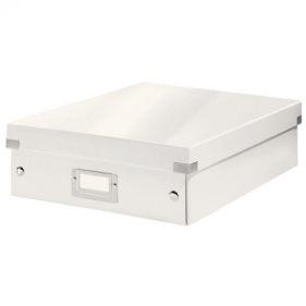 Pudło archiwizacyjne Leitz Click & Store z przegródkami - biały 280 mm x 100 mm x 370 mm (60580001)