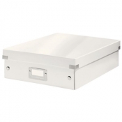 Pudło archiwizacyjne Leitz Click & Store z przegródkami - biały 280 mm x 100 mm x 370 mm (60580001)