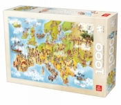 Puzzle 1000: Humorystyczna mapa Europy