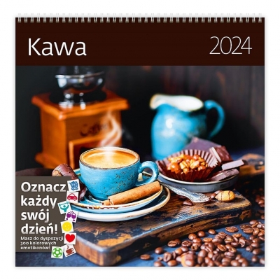 Kalendarz 2024 30x30 Kawa HELMA