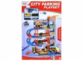 Parking z metalowymi akcesoriami