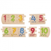 Drewniane puzzle Liczbowe (GOKI-57012)