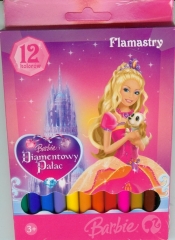 Flamastry 12 kolorów Barbie i Diamentowy Pałac - <br />
