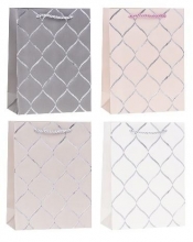 Torebka ozdobna 31x40x12cm hot-stamp mix ROZETTE