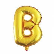 Balon Litera "B" 45,5cm złoty