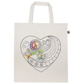 Bawełniana torba z motywem serca