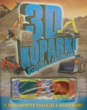 3D koparki Książka z nalepkami