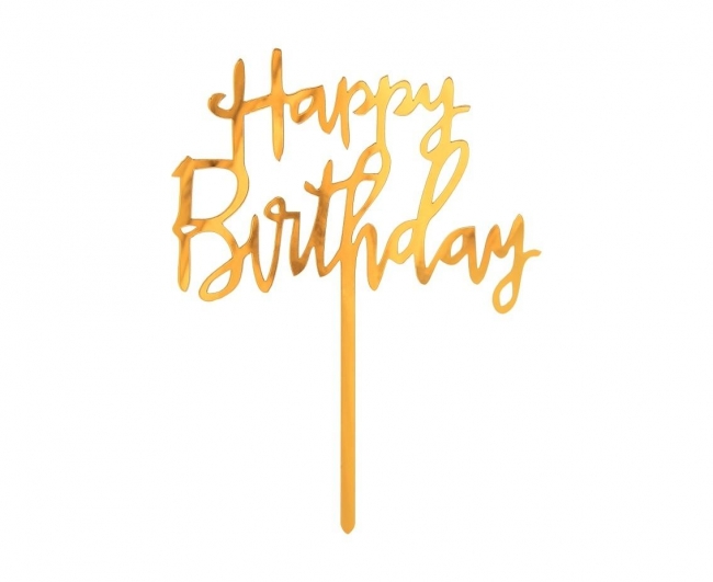 <img src='https://webimage.pl/pics/121/4/d5902973164121.jpg' style='height:440px' /> Dekoracja akrylowa B&C Happy Birthday 14x10cm