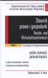 Słownik prawa i gospodarki polsko niemiecki  Banaszak Bogusław