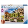 Ravensburger, Puzzle 500: Lauterbrunnen (13712) (z ułatwieniem dla