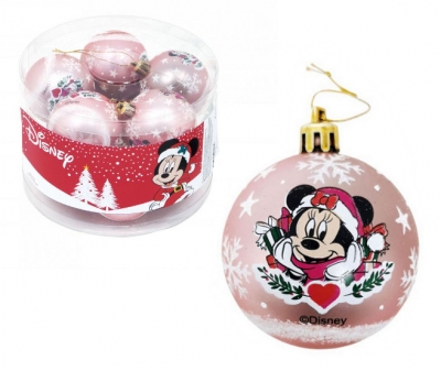 <img src='https://webimage.pl/pics/122/0/d8430957140122WD14012.jpg' style='height:440px' /> Bombki Myszka Minnie 6cm 10szt różowe