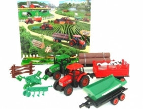 Farma - 2 traktory + 3 przyczepy