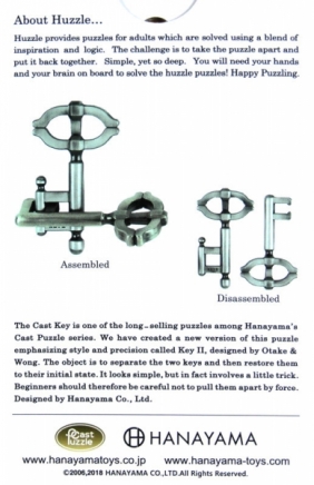 Łamigłówka Huzzle Cast Key II - poziom 2/6 (107320)