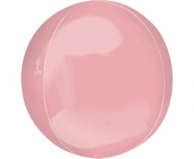 Balon foliowy kula pastelowa różowa 38x40cm