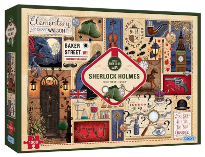 <img src='https://webimage.pl/pics/122/1/d5012269071122.jpg' style='height:440px' /> Puzzle 1000 Klub Książki Sherlock Holmes 111154