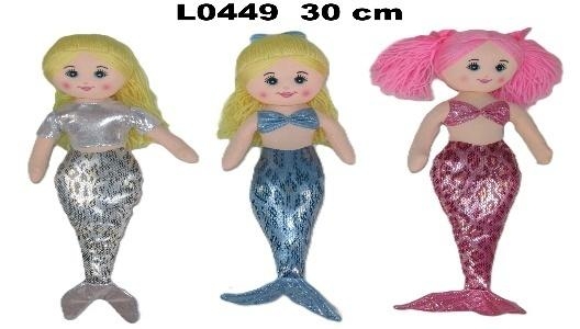 Lalka Syrenka 30cm MIX