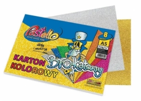 Karton brokat A5 210g 8 kartek mix