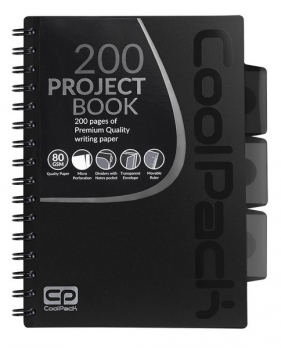 Coolpack, Kołobrulion Project Book A5 - Black (94122CP)