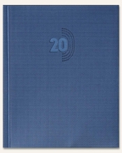 Kalendarz 2020 Książkowy B5 Plus niebieski cristal