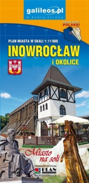 Plan miasta - Inowrocław i okolice lam. 1:11 000 - Opracowanie zbiorowe