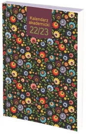 Kalendarz akademicki A5 tyg. PCV bezbrawny FLOWERS