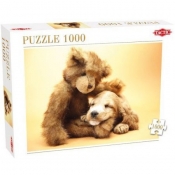 Puzzle 1000: Puppy and a Teddy Bear (40912)