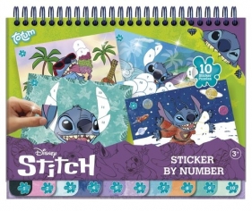 Disney Stitch naklejki wyklejanie po numerach