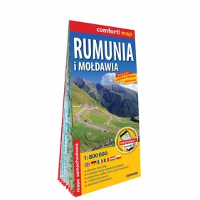 Rumunia i Mołdawia laminowana mapa samochodowa 1:800 000