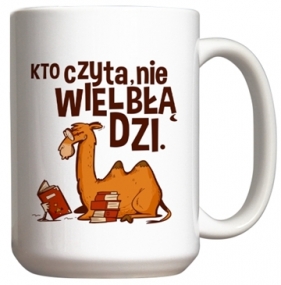 Kubek - Kto czyta, nie wielbłądzi 440ml