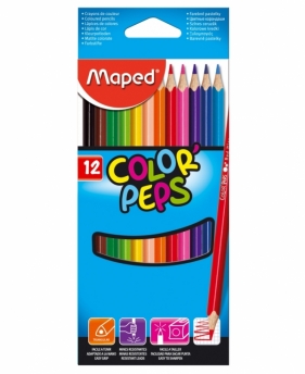 Kredki ColorPeps trójkątne 12 kolorów