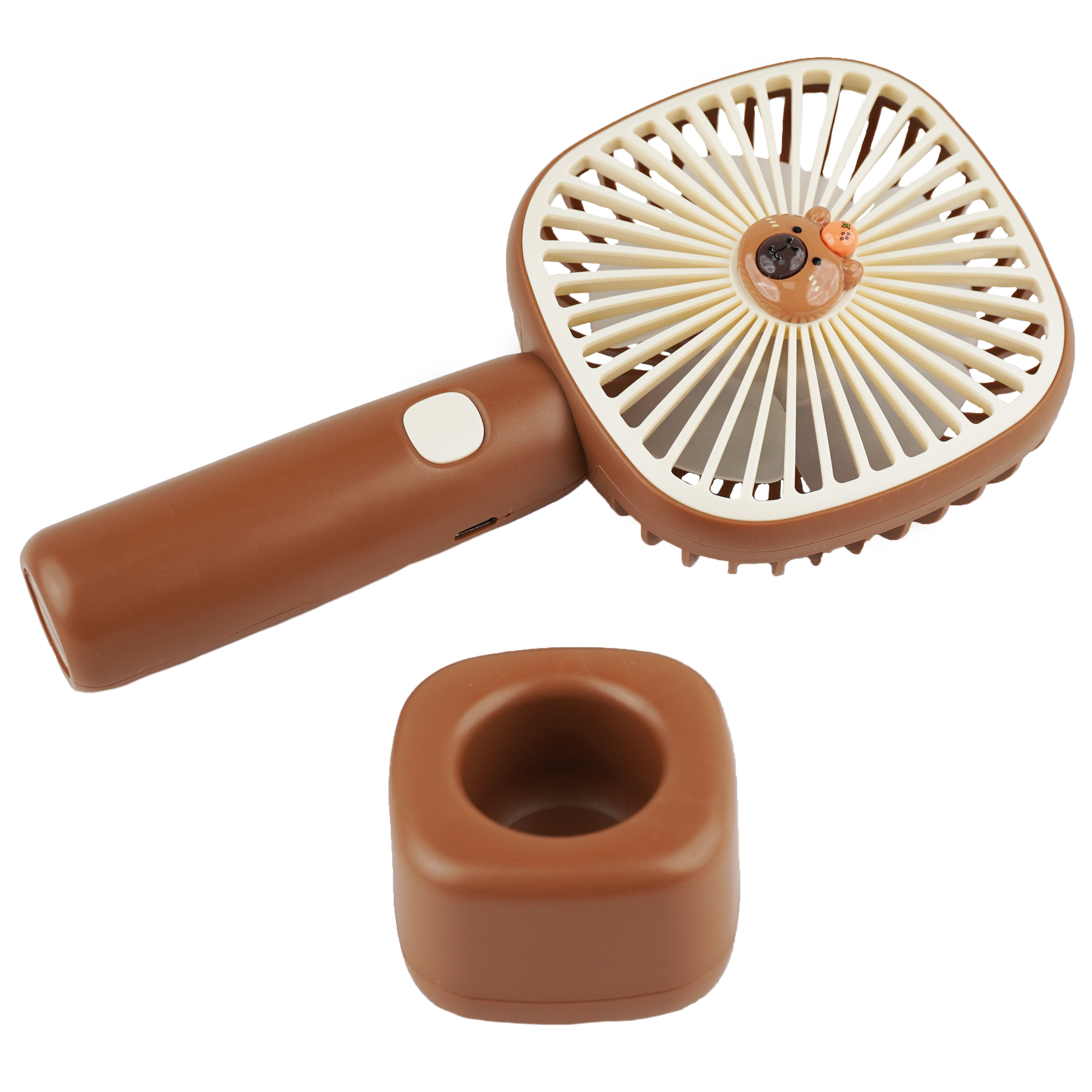 Kwadratowy wiatraczek z podstawką, 21 cm