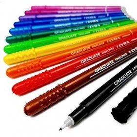 Lyra Pisaki Graduate Fineliner Black 12 sztuk