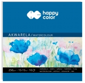 Happy Color, Blok akwarelowy Art, 10 arkuszy, 15 x 15 cm