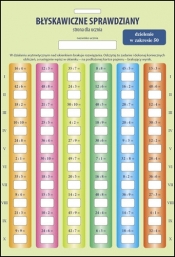 Błyskawiczne sprawdziany matematyczne. Dzielenie w zakresie 50. Komplet 12 kart - Opracowanie zbiorowe