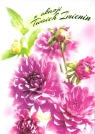 Karnet B6 Kwiaty imieniny  FF1279 FF1279