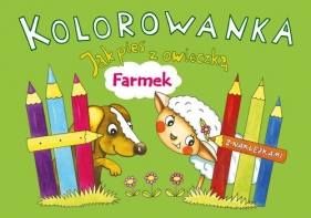 Kolorowanka Jak pies z owieczką Farmek - Karczmarska-Strzebońska Alicja