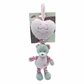 Pozytywka - Miś różowy 35 cm (5116a)