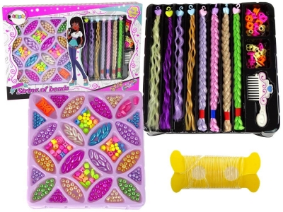 <img src='https://webimage.pl/pics/124/3/d5905679073124.jpg' style='height:440px' /> Zestaw koralików do włosów i biżuterii