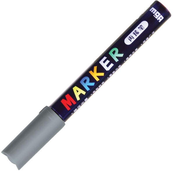 Marker akrylowy 1-2 mm - szary (ZPLN6570-80)