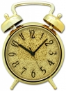 Zegar brokat duży złoty