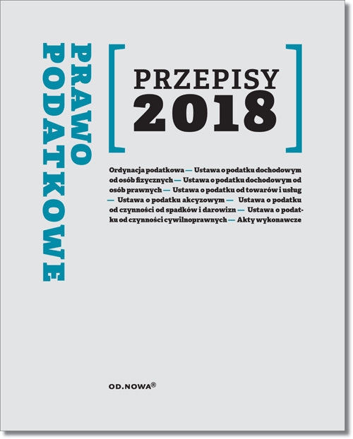 Prawo podatkowe Przepisy 2018