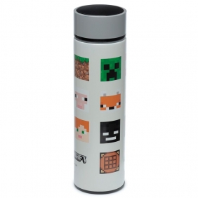 Butelka ze stali nierdzewnej z termometrem cyfrowym 530 ml – Minecraft - Postacie