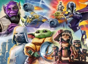 Ravensburger, Puzzle 500: Mandalorian i Grogu (12001812)