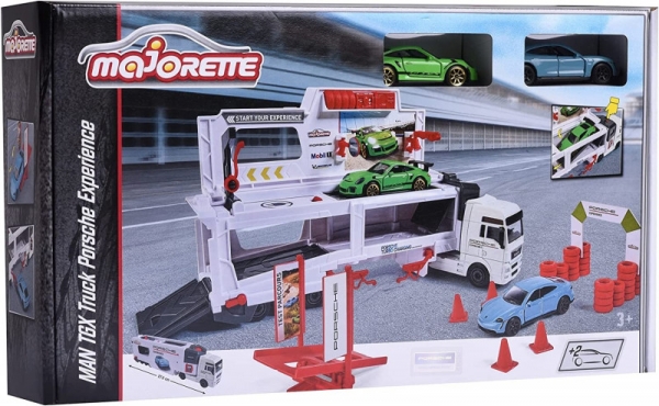Pojazdy Majorette Porsche ciężarówka MAN TGX centrum mobilne (212053304)