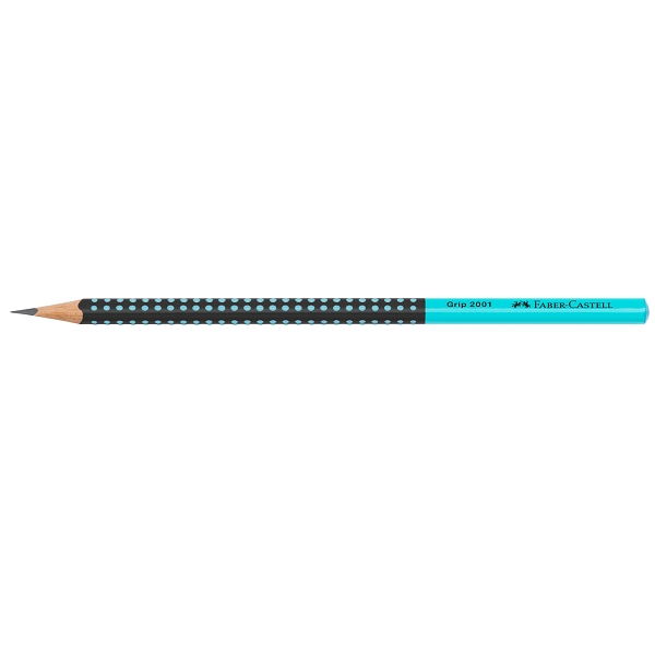 Ołówek Faber-Castell Grip 2001 Two Tone - czarny/turkusowy (517012 FC)